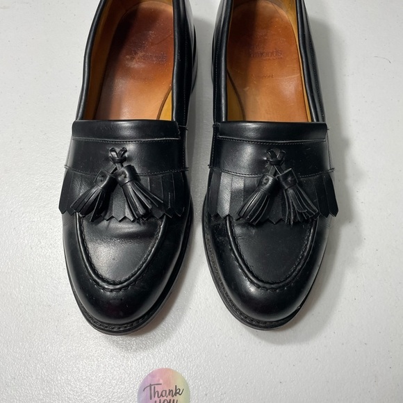 Allen Edmonds Newport Black Tassel Loafers Size 10.5 D  SB-20